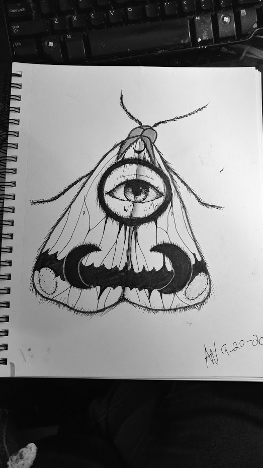 A pink flying saucer with pink text above and below it that reads Out of this world, in a drippy font