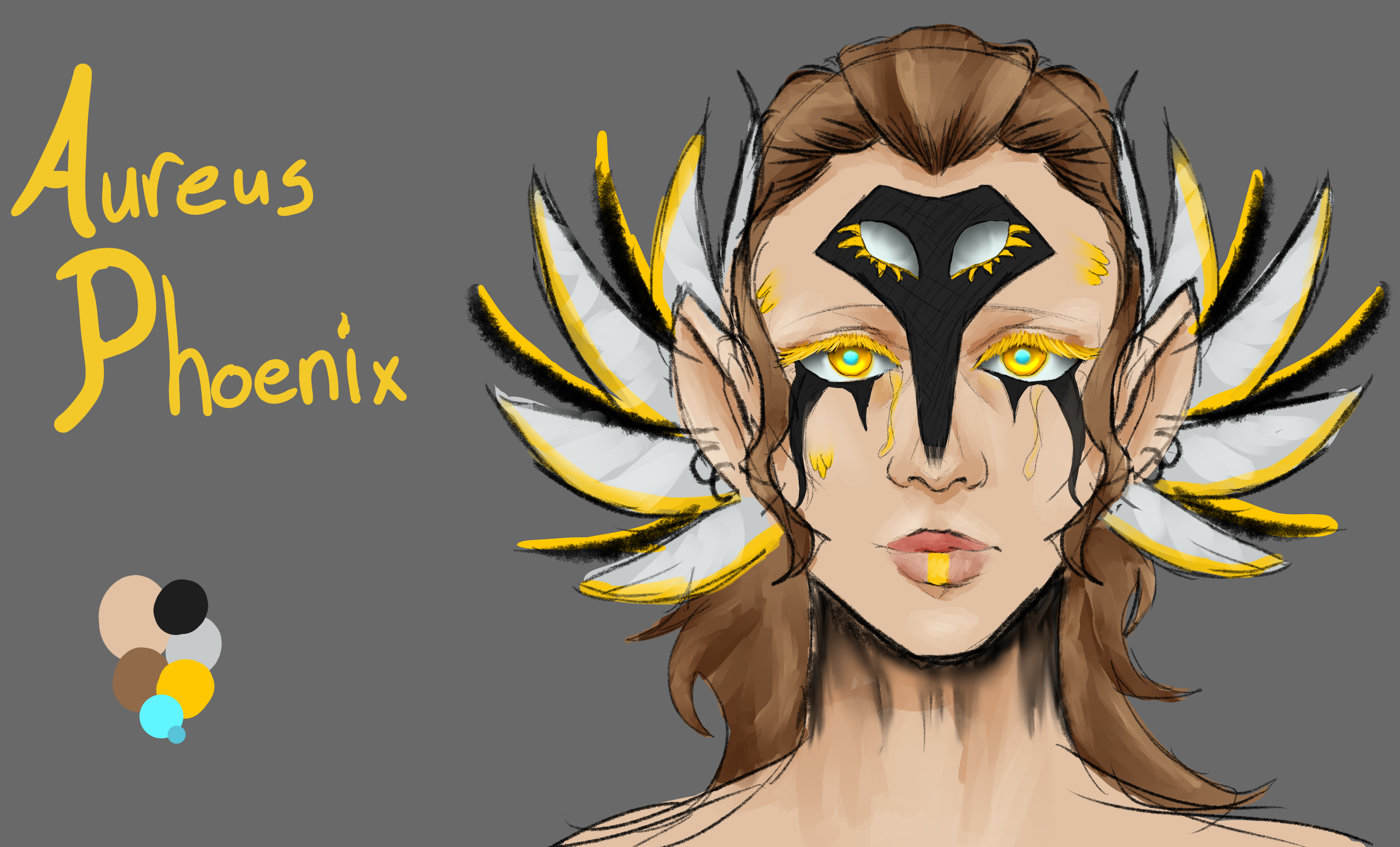 A digital portrait of a fantasy inspired man