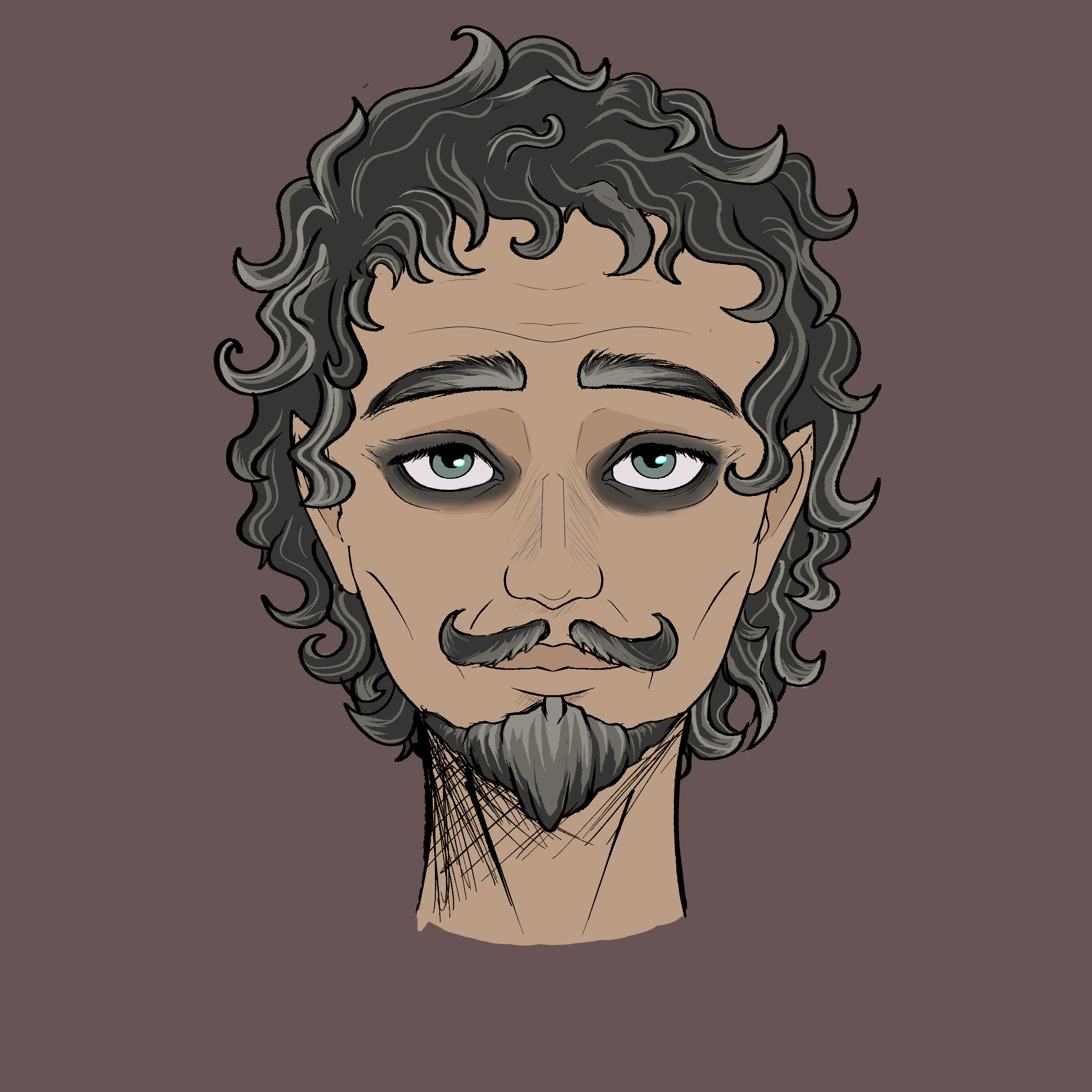 A digital portrait of a man