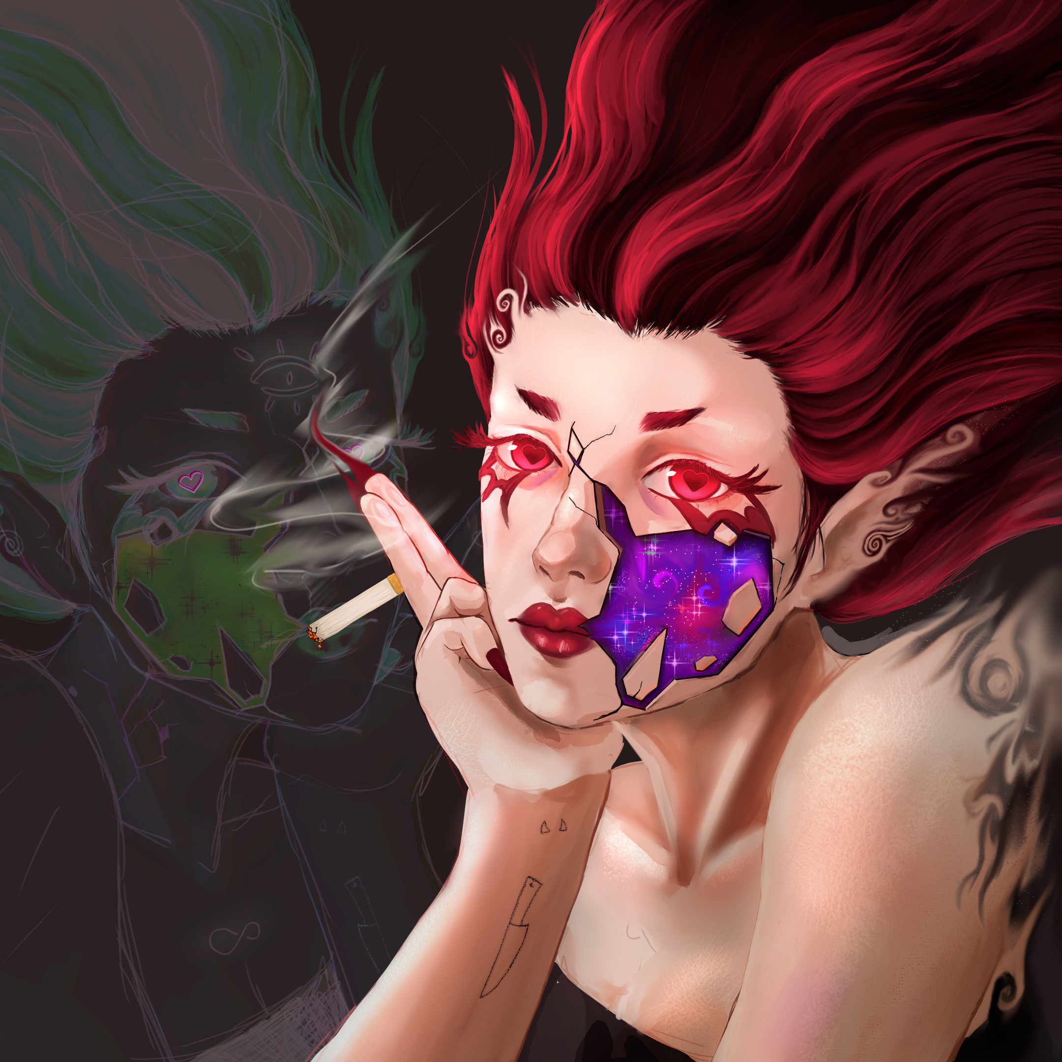 surrealism inspired digital portrait